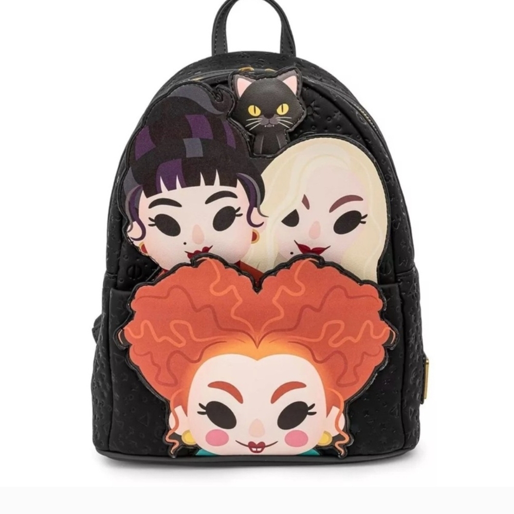 Loungefly Disney Hocus Pocus Sanderson Sisters Womens Double Strap Shoulder Bag